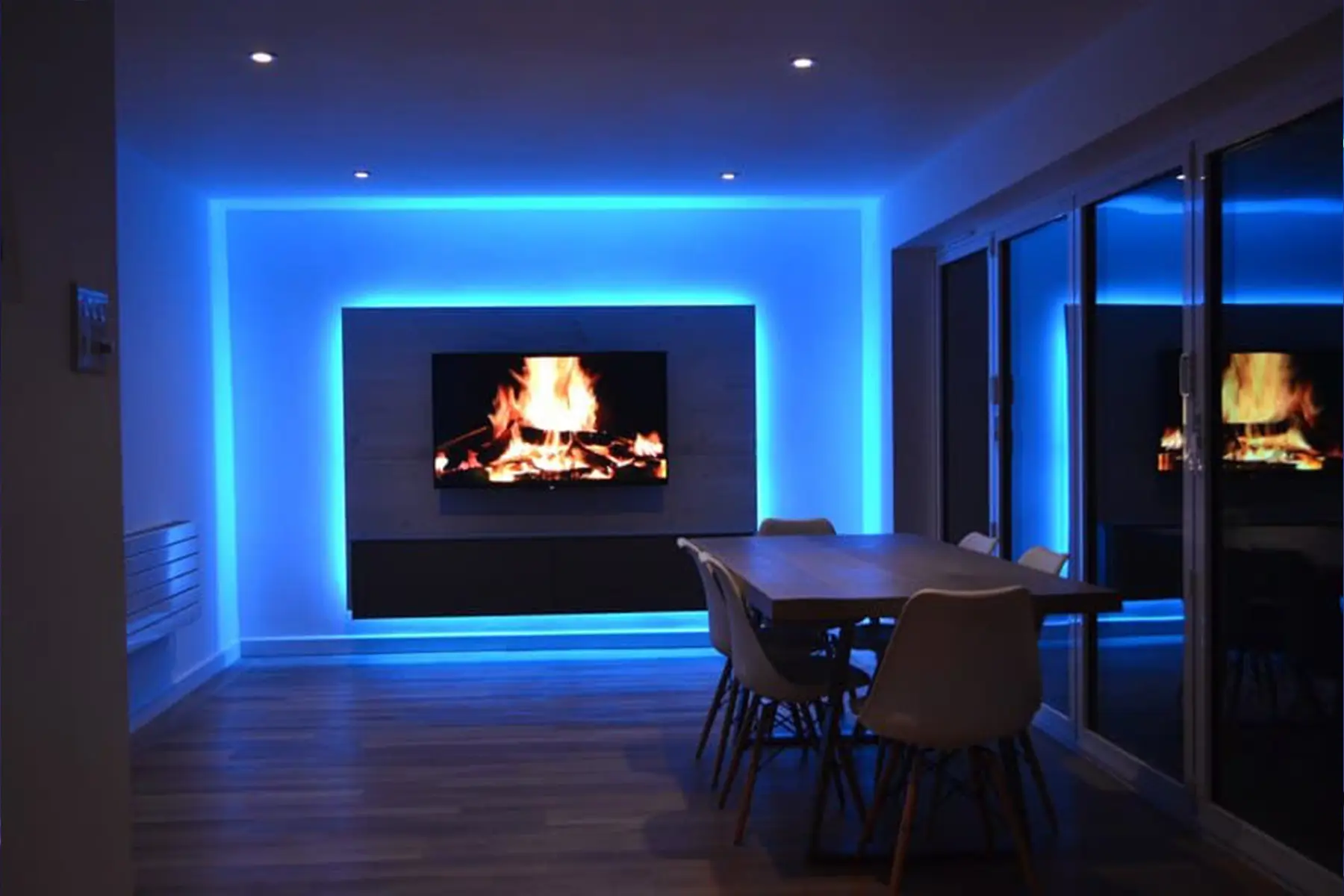 led light dining room